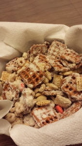 white chocolate party mix