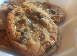 salted caramel chocolate chip cookies blog ready